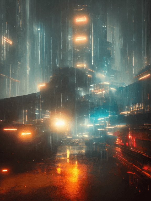 AI generated: portrait art of blade runner 8 k ultra realistic, lens flare, atmosphere, glow, detailed, intricate,...