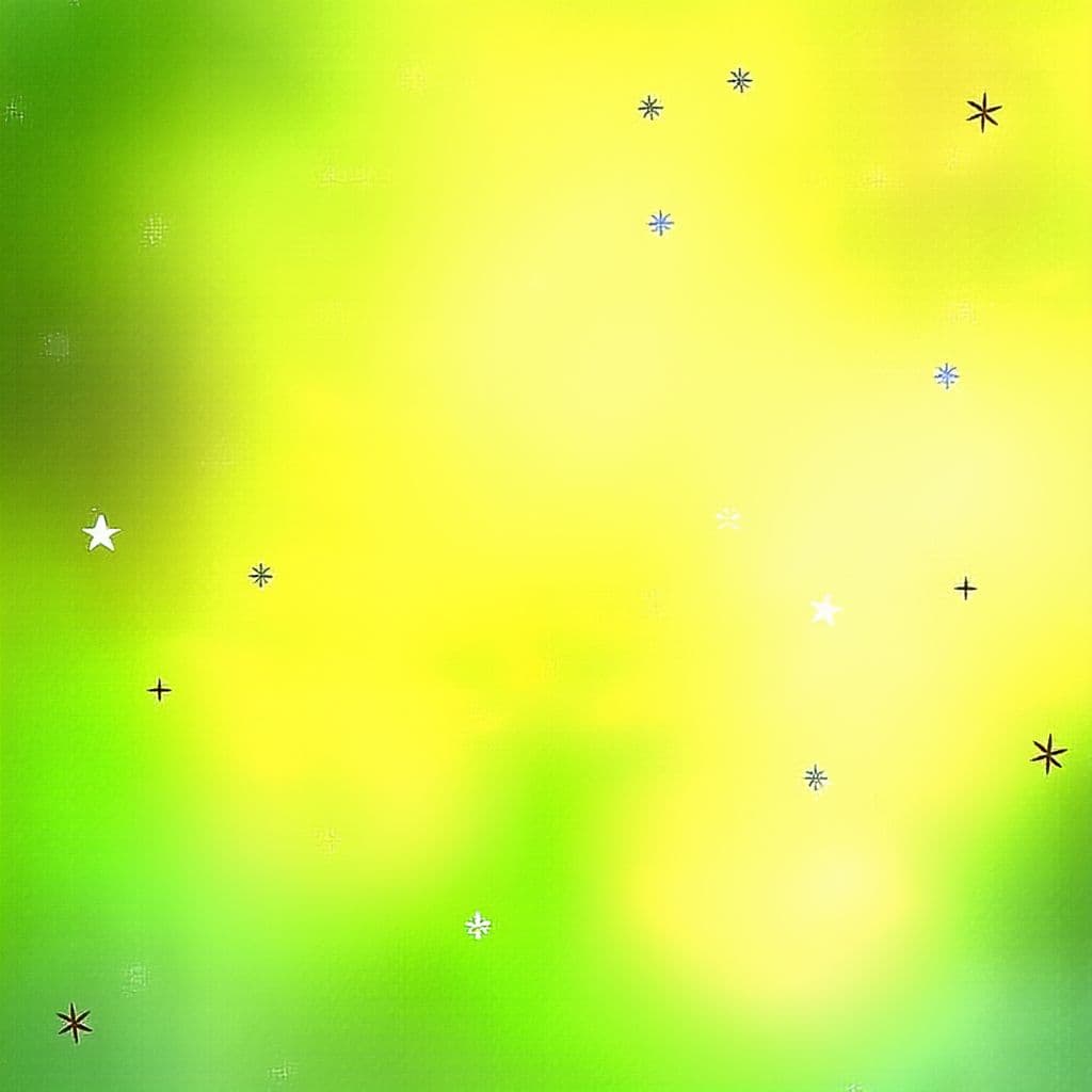 AI generated: smooth yellow-green background with small blurred decorations