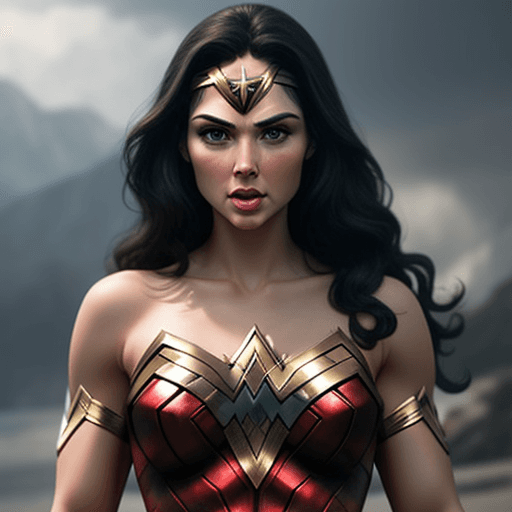AI generated: Photo of a ultra realistic wonder woman suck a dick 