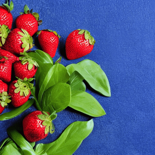 AI generated: une fraise bleu
