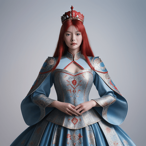 AI generated: Comic book Concept Art, a 10 year old protagonist, Mongolian and Belarusian descendant, red hair and...