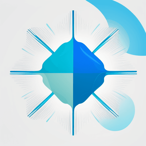 AI generated: ai generated generative illustration art vibrant color colorful background backdrop white blue shape...