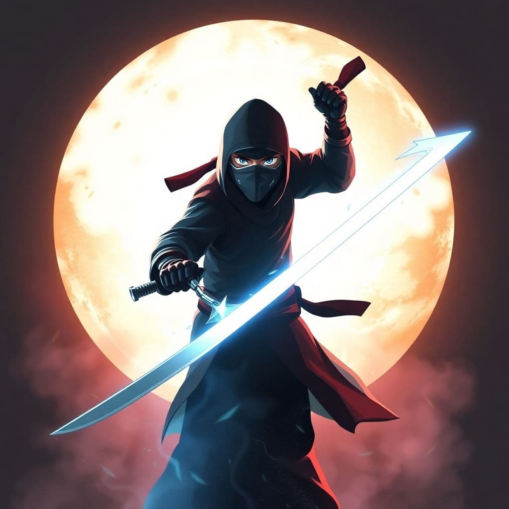 AI generated: ninja,

