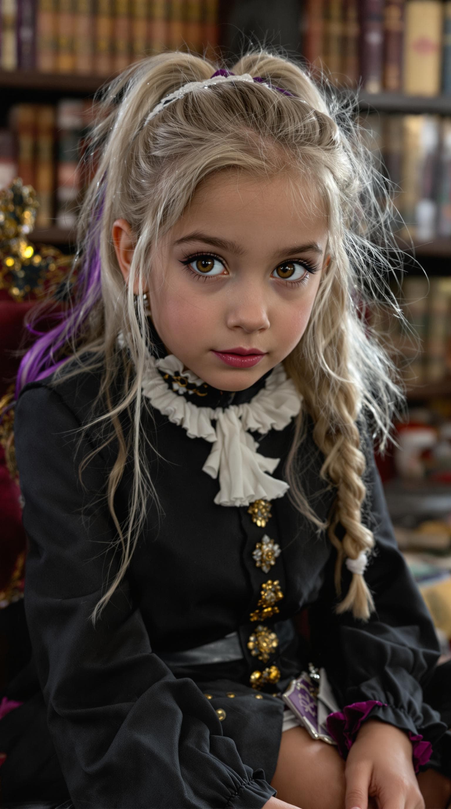 AI generated: a professional photo of a exceptionally of the most beautiful (British girl) girl in Britain, (age 7...