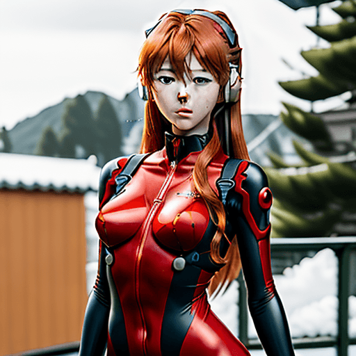 AI generated: ((masterpiece,best quality, detailed)), outdoor,wind_lift, souryuu asuka langley, interface headset,...