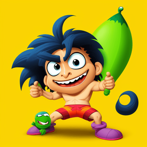 AI generated: draw the character "krosh" from the cartoon Kikoriki in the style of the cartoon.