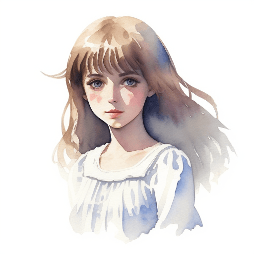AI generated: watercolor ROMANIAN GIRL  white background --no shadows --q 2 --v 5