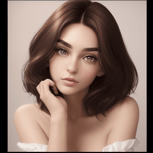 AI generated: The photo showcases a woman who appears to be in her early to mid-twenties. Her complexion is clear ...