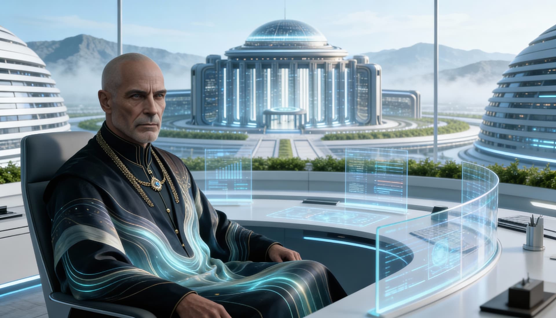AI generated: Create a visual of the 

First Aqu’ottor Prime of the Galaxial Vora’di Universal Academia
Complete h...