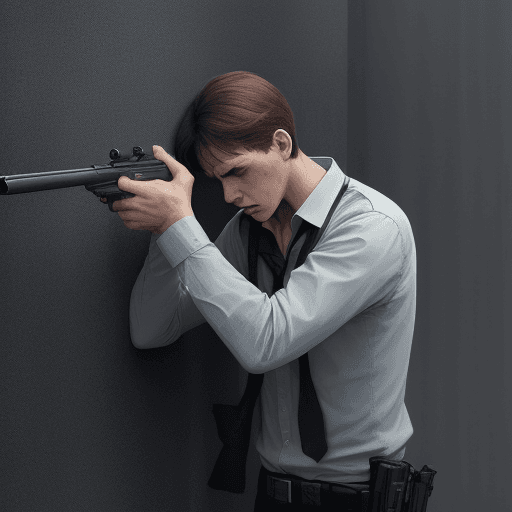 AI generated: a man commits suicide with a gun