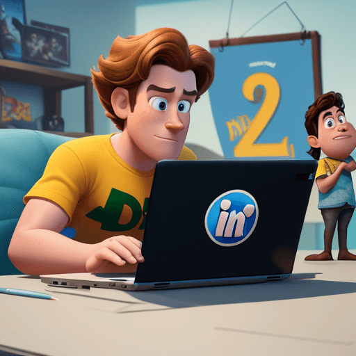 AI generated: 4K poster for a Pixar and Disney animated film released in 2024, about social media, graphic design,...