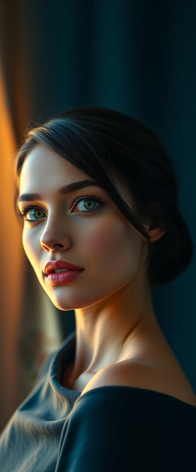 AI generated: "A cinematic style fine art photograph, with gentle, soft light and soft pastel colours, features a ...