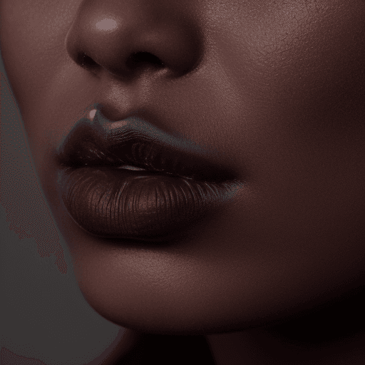 AI generated: high definition, 8k lips, dark maroon lipstick, no face