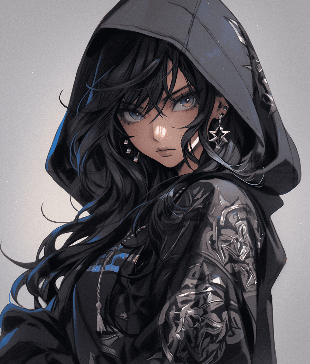 AI generated: a dark haired girl dressed in an asian style, in the style of subtle ink application, appropriation ...