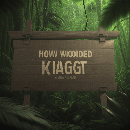 AI generated: large wooden sign, barely visisble within a dense rainforest jungle, grown-over, photorealistic, 8k,...