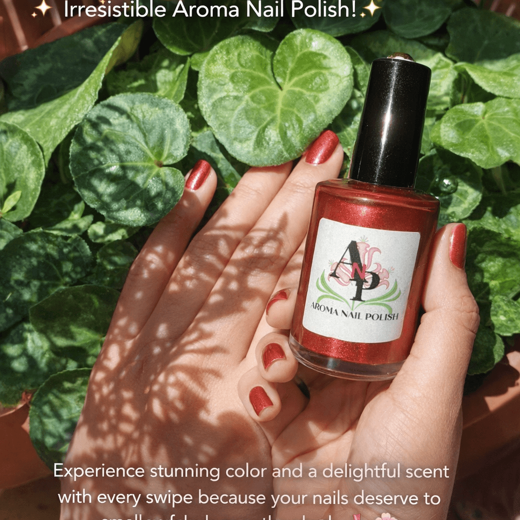 AI generated: ✨ Elevate your style with our irresistible Aroma Nail Polish! ✨ Experience stunning color and a deli...