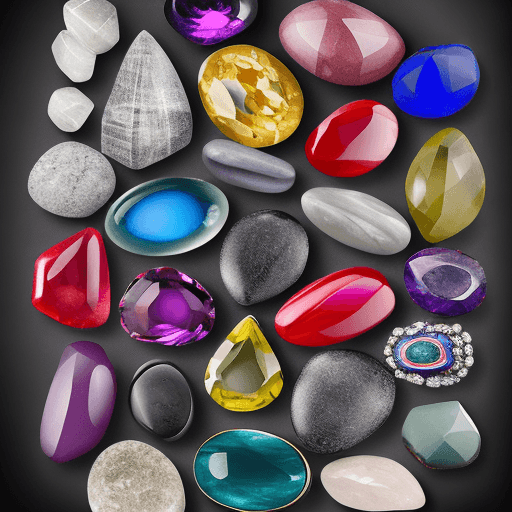 AI generated: Generate a captivating image showcasing a diverse array of gemstones with exceptional realism. Each ...