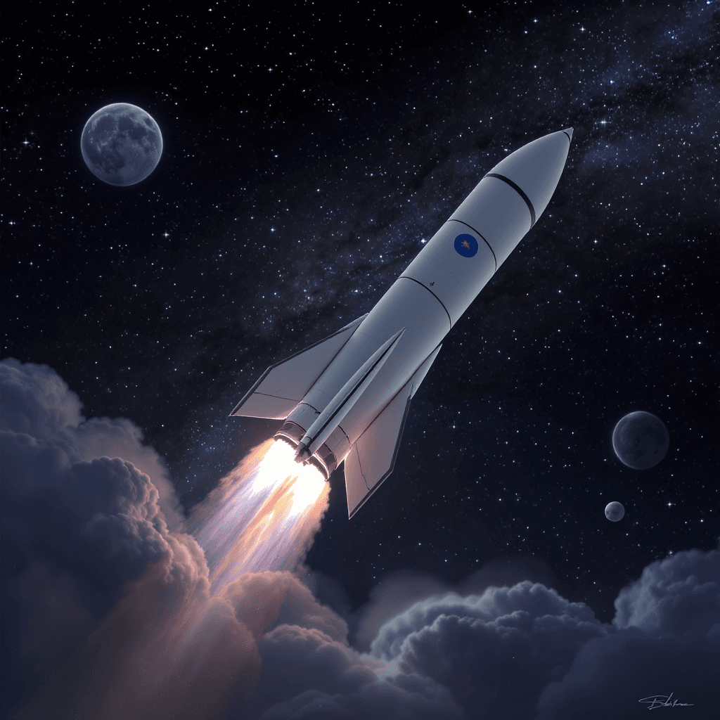 AI generated: Rocket
