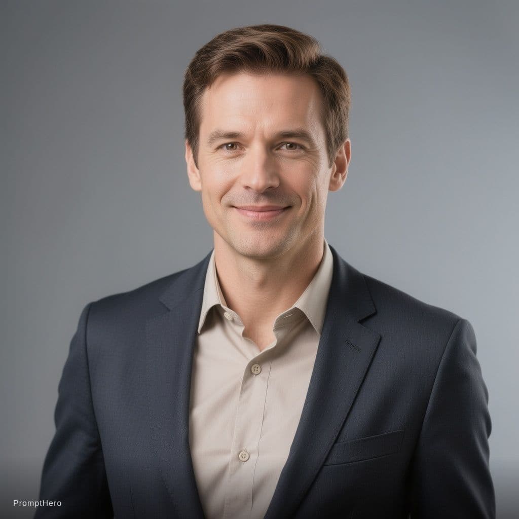 AI generated: Create a photorealistic, high-resolution corporate headshot
of the individual from the provided ima...