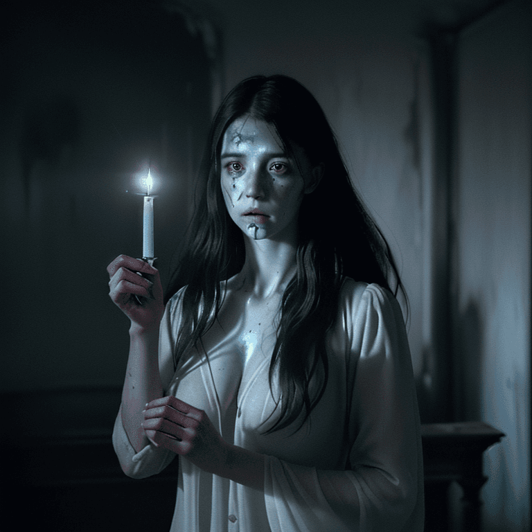 AI generated: an ultra realistic ethereal portrait of a paranormal ghost humanoid investigator, long messy hair, e...
