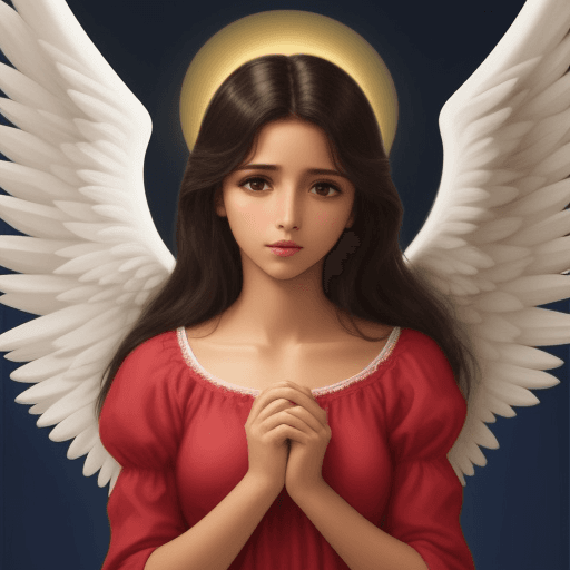 AI generated: como  seria si fuera un angel de  dios 