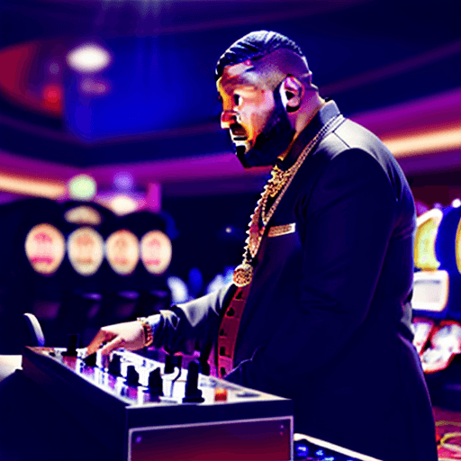 AI generated: Dj khaled in a casino