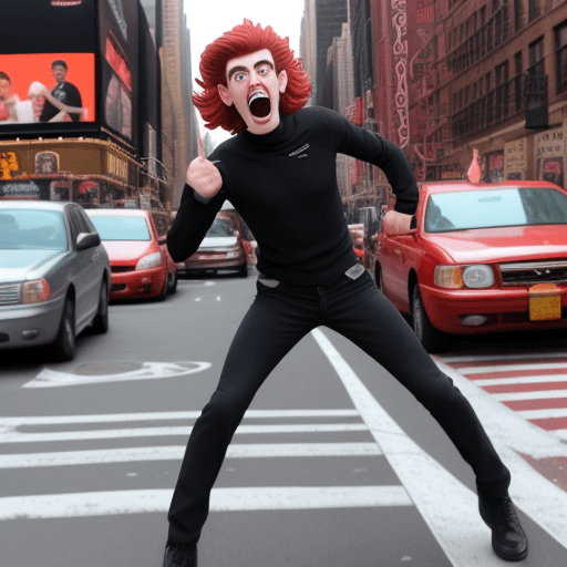 AI generated: Zoomer meme in New York city