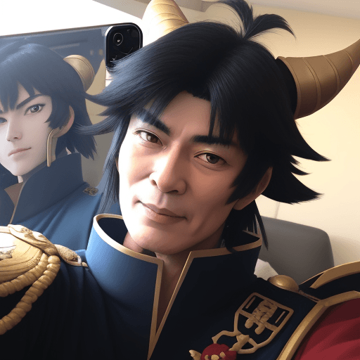 AI generated: shiryu selfie
