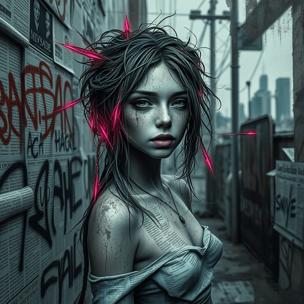 AI generated: Ink & Mystery The Enigmatic Presence