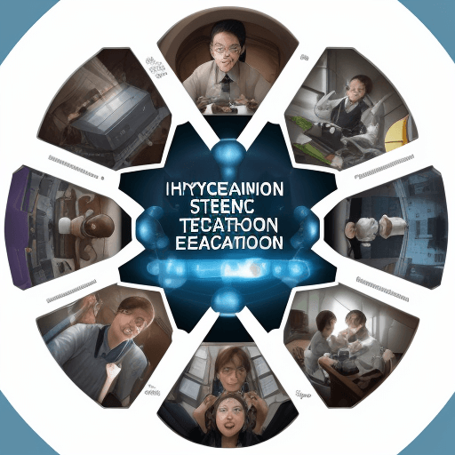 AI generated: Hyper realistic STEAM education (science, technology, engineering, the arts, math) poster with diver...