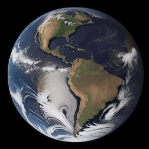 AI generated: 
Create a cover art for a song that is the planet Earth and that with a triangle encloses the countr...
