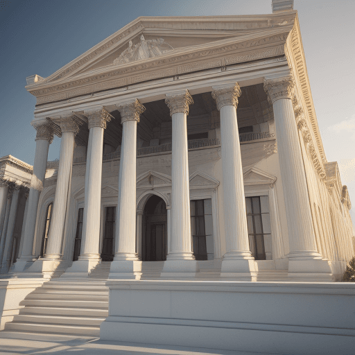 AI generated: classical architecture, elevations, corinthian order, traditional architecture, neoclassicism, palla...