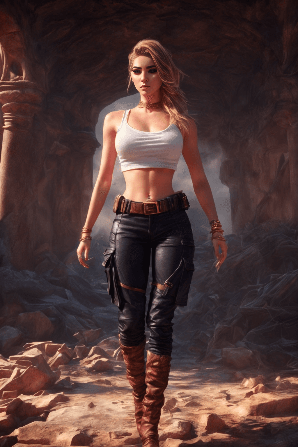 AI generated: ((masterpiece)), ((best quality)), extremely detailed cg 8k wallpaper, bright colors, Dramatic light...
