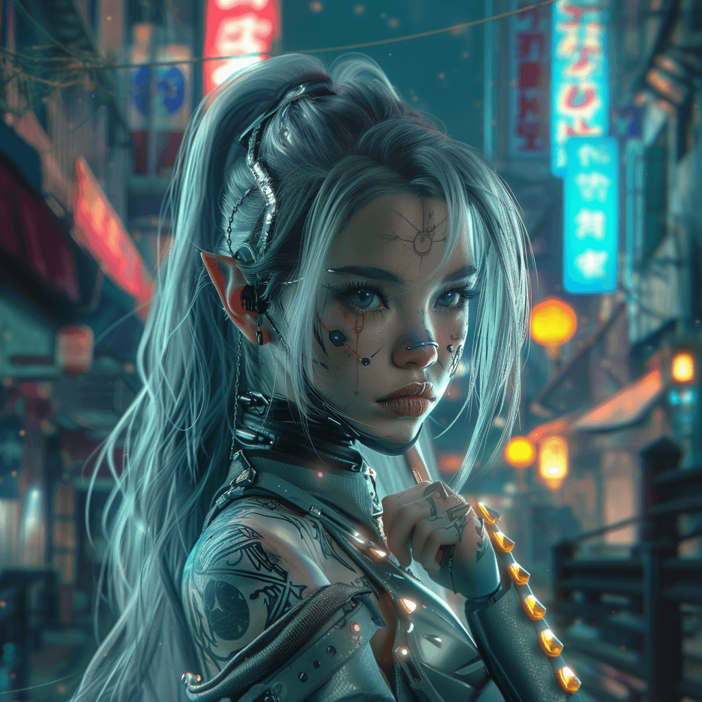 AI generated: Cyberpunk yakuza