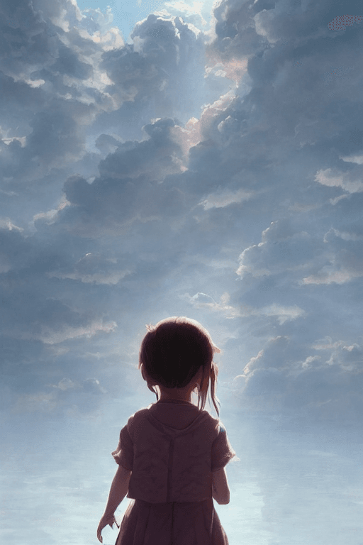 AI generated: a highly detailed matte painting of a 4 year old girl that has forgotten something by studio ghibli,...