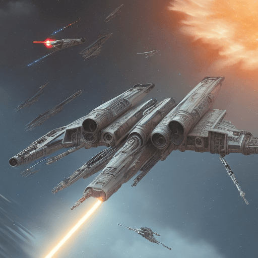 AI generated:  star wars, x-wing fighter, floating in space, female pilot, X insignia on canopy, futuristic, chara...