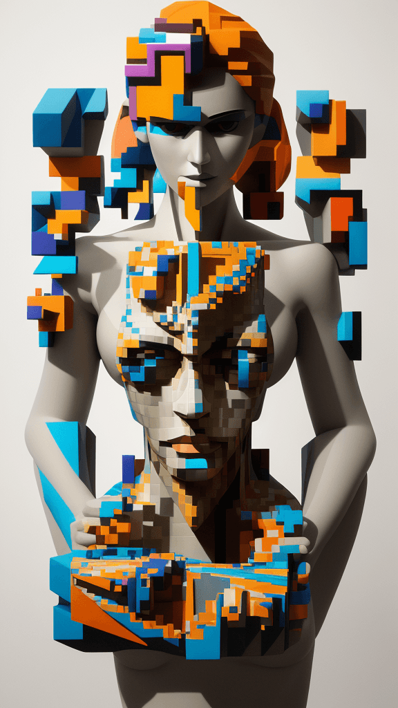 AI generated: rfktrstyle 3D Cubistpaper"An artistic visionary harnessing the essence of creativity, merging intric...