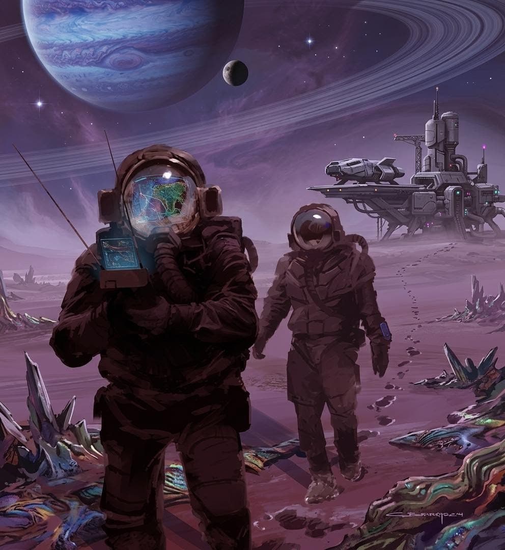 AI generated: alien planet