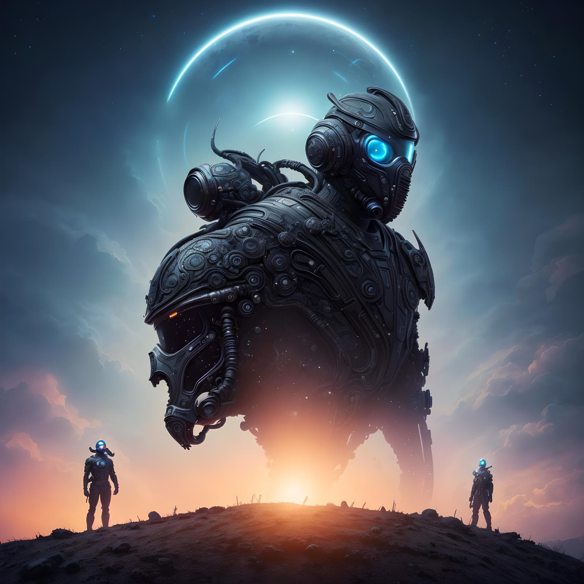 AI generated: XX, by zdzislaw beksinski and giger. highly detailed 8 k intricate ornate dark concept art depicting...