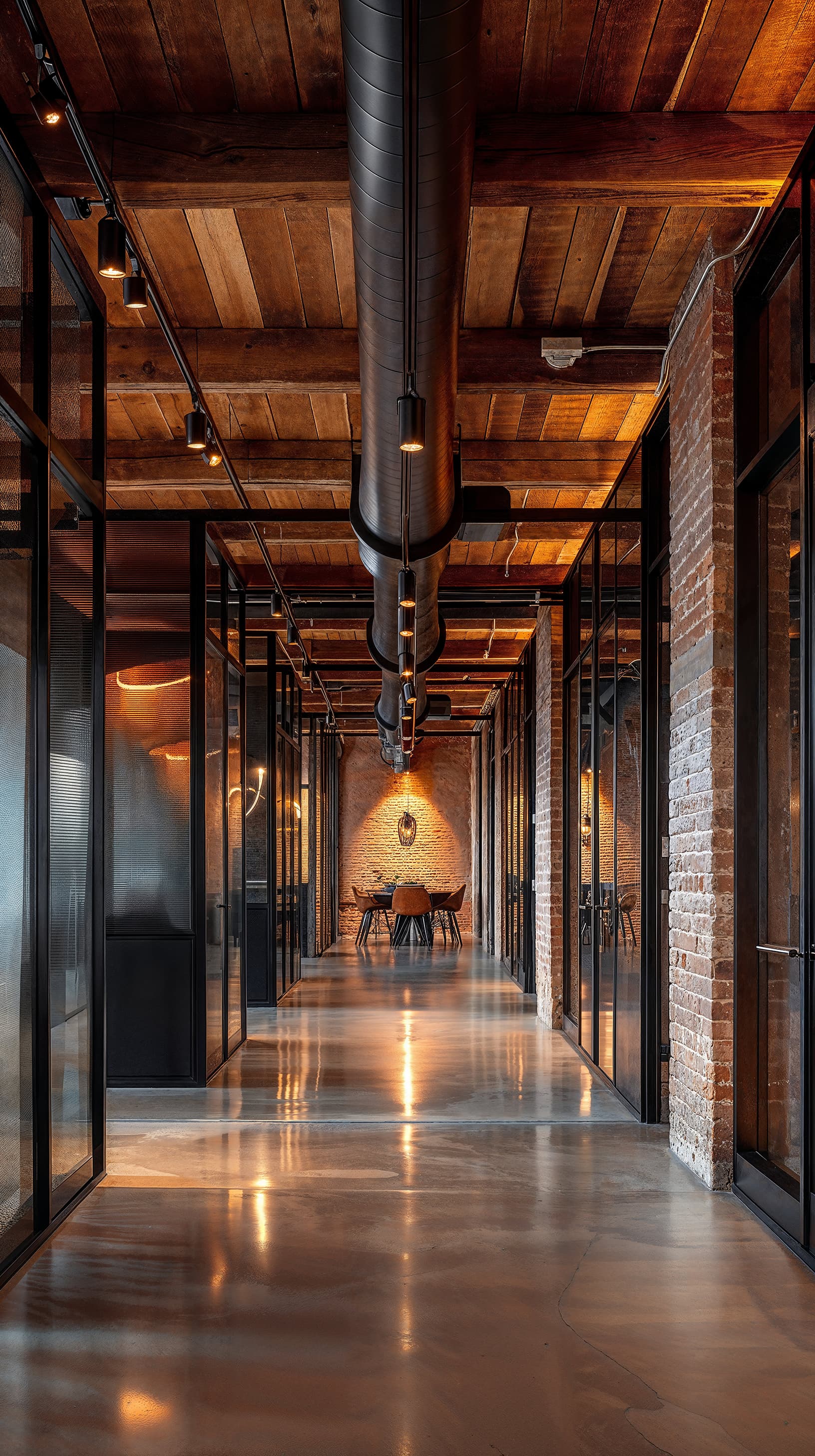 AI generated: architectural photography, visualize a professionally composed interior shot that accentuates the mo...