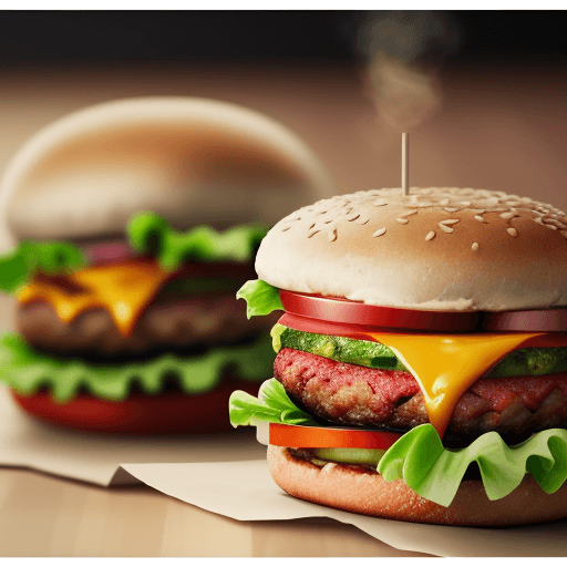 AI generated: Thin burger, realistic photo (without tomato or any other ingredient) cinematic,4k