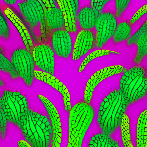 AI generated: a spontaneous, graceful, simple, semi-abstract psychedelic cactus for epic melodic techno cover artw...