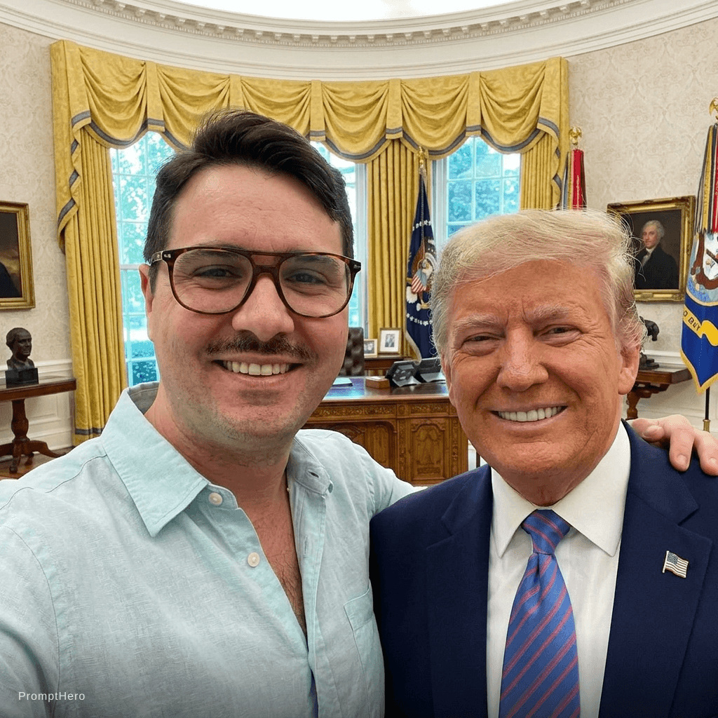 AI generated: Con Donald Trump nello studio Ovale