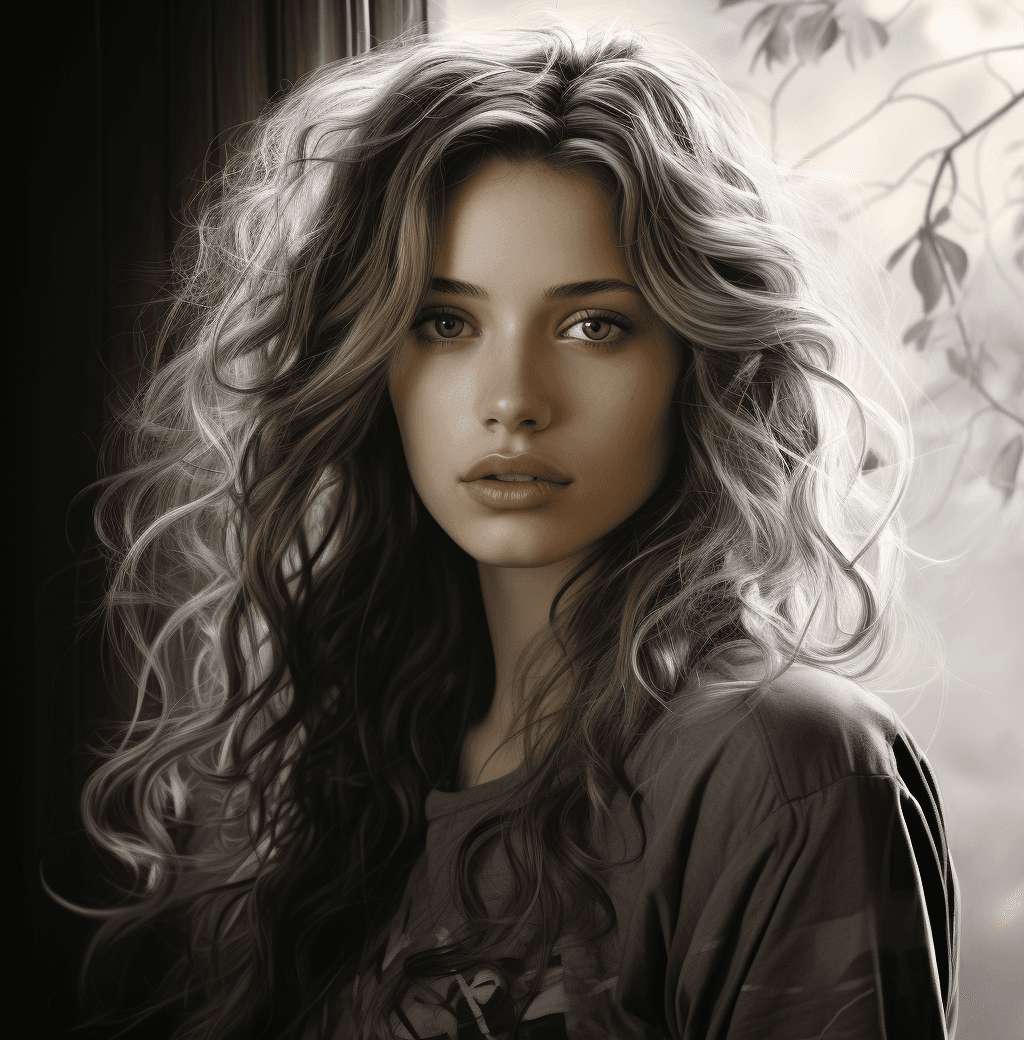 AI generated: some free pencil drawings, in the style of beautiful women, magali villeneuve, vicente romero redond...