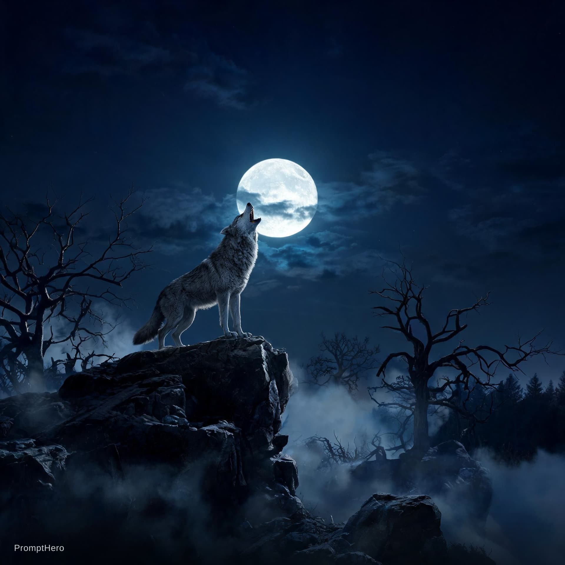 AI generated: hour of the wolf
