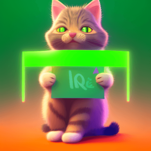 AI generated: cute [cat] on[ location], [wearing orange pastel t-shirt], full body, [cinematic lighting], light gr...