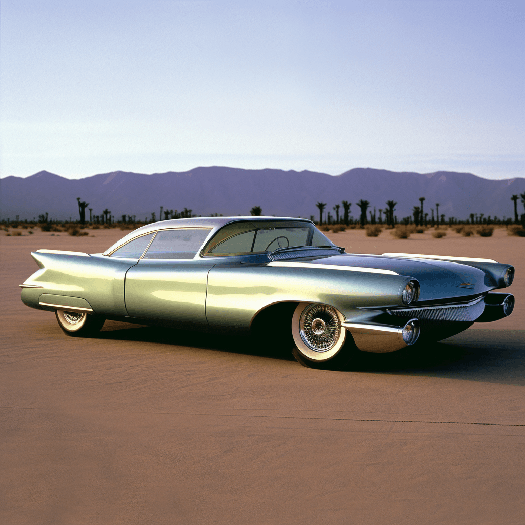 AI generated:  concept car, 1957