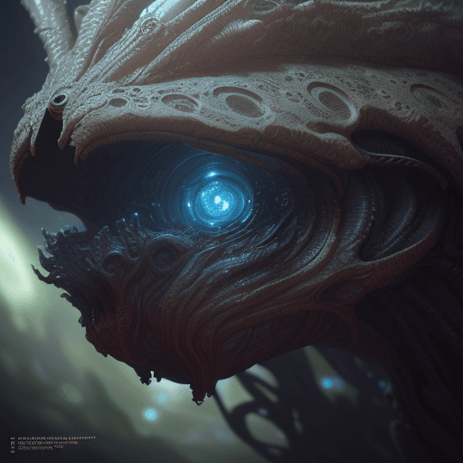 AI generated: Cute creature from Space. terraforming. Alien Flora, close-up, hyper detailed, trending on artstatio...