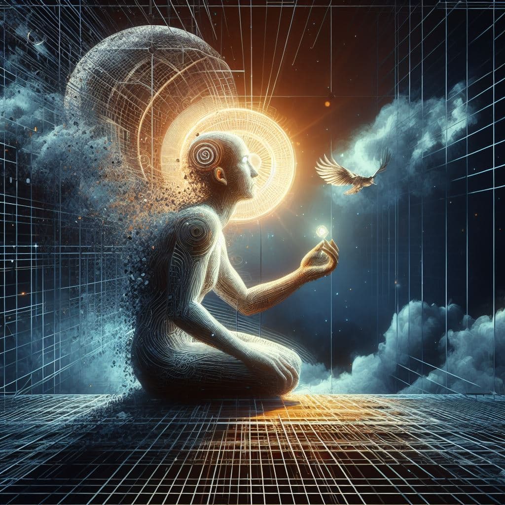 AI generated: digital artIf a blind hope is not enough for you If you land in a dream trap If you land in a prison...