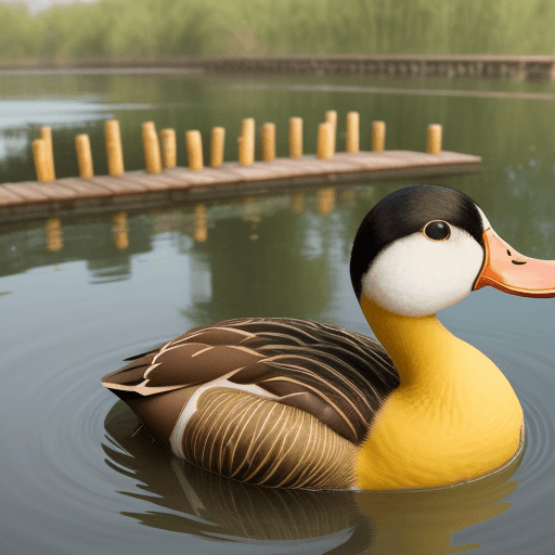 AI generated: women duck

